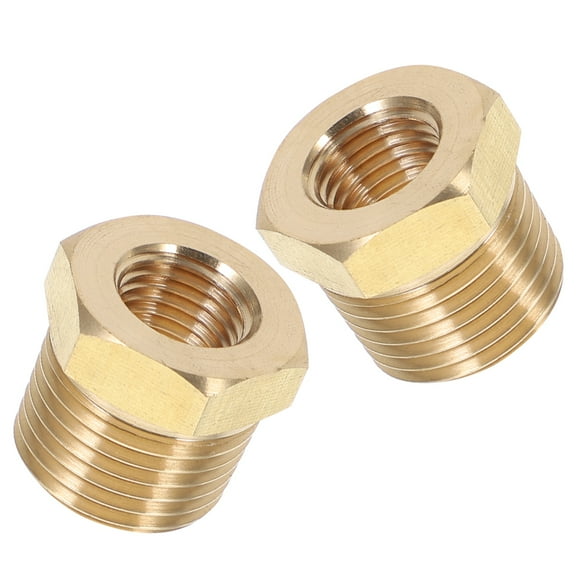 WHAMVOX 2pcs Hose Adapter Reducing Fittings Copper Reducer Bushing Hose Connectors