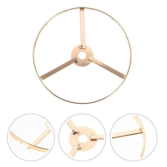 WHAMVOX 2pcs Lamp Shade Ring Set E 27 European Style Lamp Shade Adapter Ring Strong Iron Ring Lamp Shade Holder For Desk Lamp Wall Lamp Shade Lamp Frames 13 CM