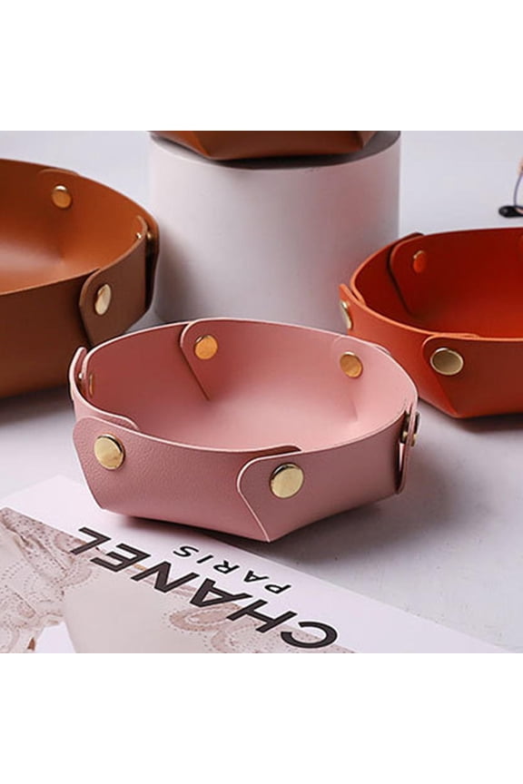 Metal Key Wallet Tray Gray Multi Function Storage For Women Men 2Pcs 6.9X6.9X2.3In