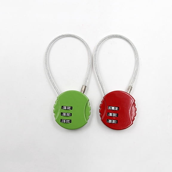 DECORNIJIA Travel Lock Combination Password Lock 2Pack Blue Luggage Lock