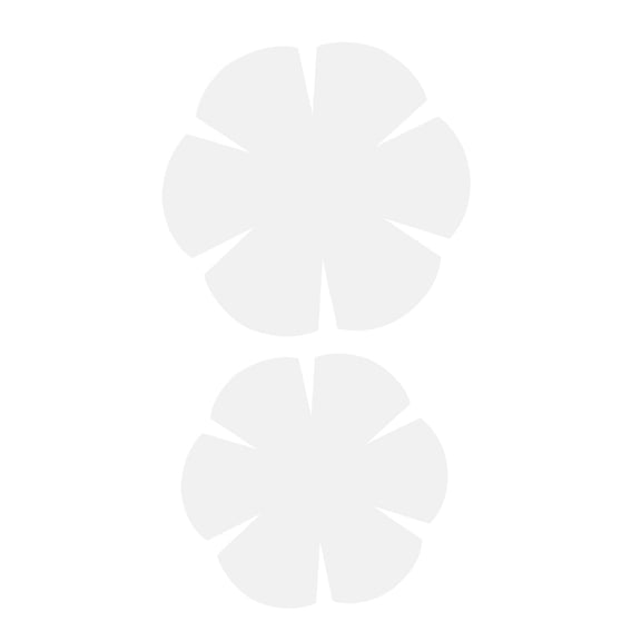 WHAMVOX 2pcs Microwave Heat Insulation Bowl Pad Ruler with Elegant Flower Edge Sewing Template for Bowl Cozy Patchwork Quilting for Home Outdoor Use