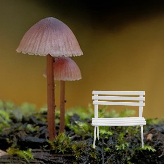 WHAMVOX 2pcs Miniature No Armrest Bench Miniature Park Bench Sand Table Micro Bench Mini Bench Doll House Benches Doll House Decoration