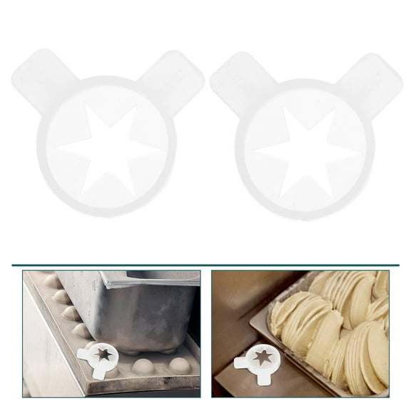 ROMANSENTIAL 2Pcs White Plastic Ice Cream Machine Nozzles Replacement for Commercial Use