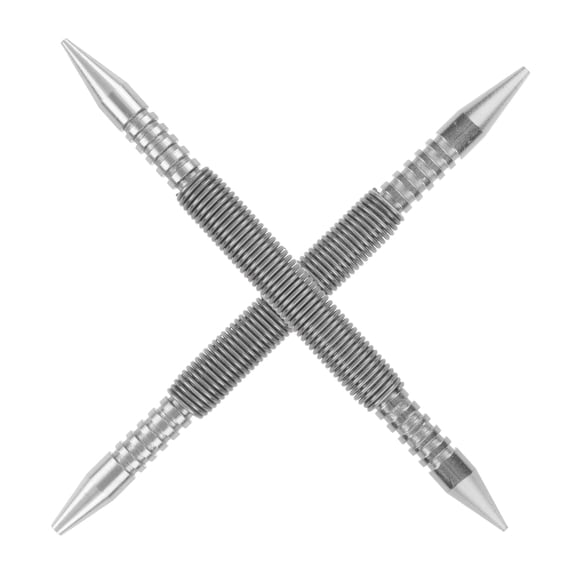 WHAMVOX 2pcs  Nail Tool Center Punch Carbon Steel Spring Loaded Nail Set for Wood Metal Glass