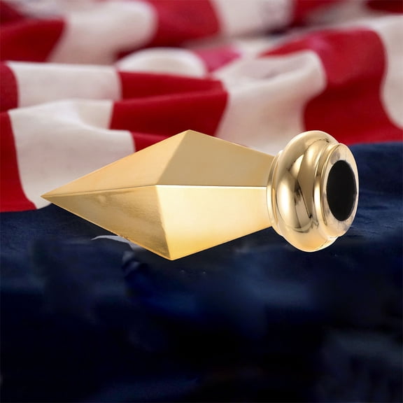 WHAMVOX 2pcs Outdoor Flagpole Topper Ornament Pole Top Flagpole Cap Top Christmas Tree Topper Decor For Yard Garden Lawn Holiday Decoration