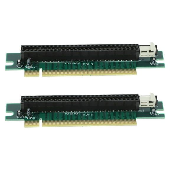 WHAMVOX 2pcs Pci-E 16x Adapter Card For Gpu 164p Testing Adapter With 90 Degree Extension Protection Gpu Riser Adapter Computer Supplies