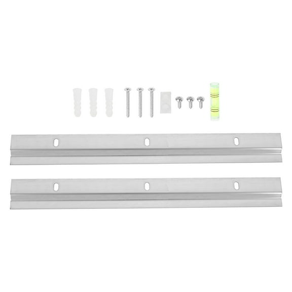 FESTFENDS Simple Design Wall Mounting Brackets Iron 2Pcs 11.79x1.38x0.20in