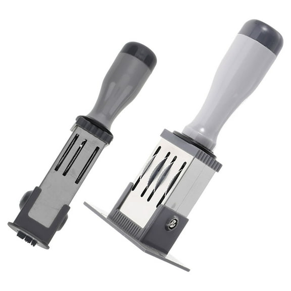 WHAMVOX 2pcs Portable Number Date Marker Compact Date Stamper Multi-Use Date Stamp for Files and Certificates Clear Imprints for Home and Office