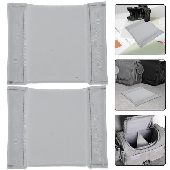 Luxshiny 2Pcs Reusable Grey Camera Bag Partition Dividers for Secure Protection