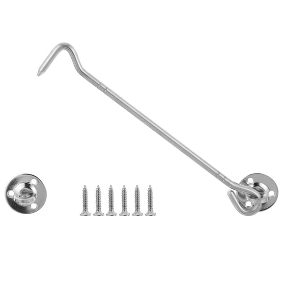 WHAMVOX 2-Pack Stainless Steel Windproof Window Hooks for Enhanced Security and Window Locking Safety