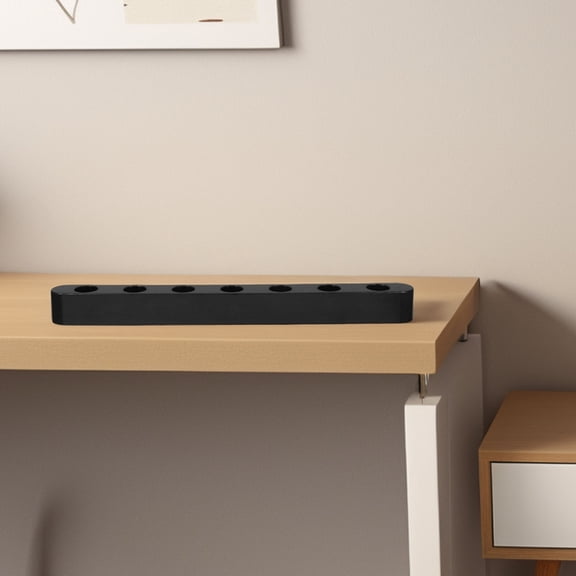 WHAMVOX 2pcs Simple Kwanzaa Seven Hole Candle Holder for Tabletop Display Holiday Celebrations Plastic Candlestick Festival Decoration