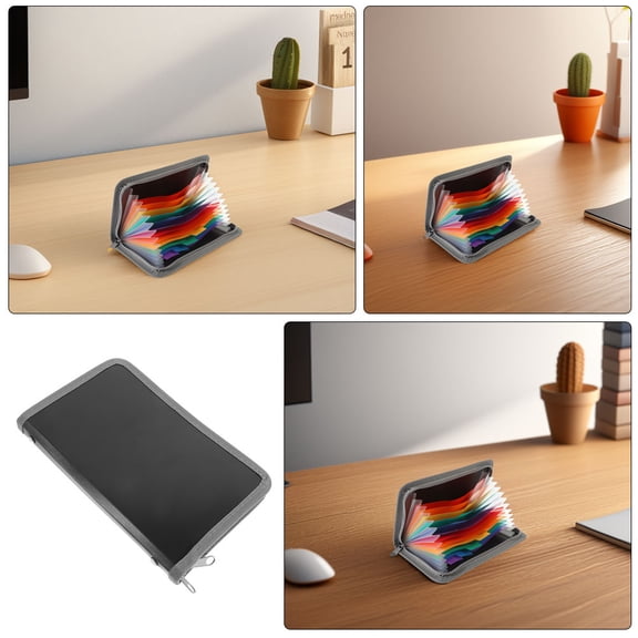 SEWCHICS Money Organizer Accordion File Folder 2Pcs For Privacy Protection