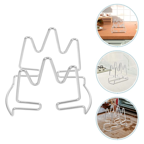 ROMANSENTIAL 2Pcs Stainless Steel Coffee Filter Rack Portable Holder for Hand Drip Coffee Station