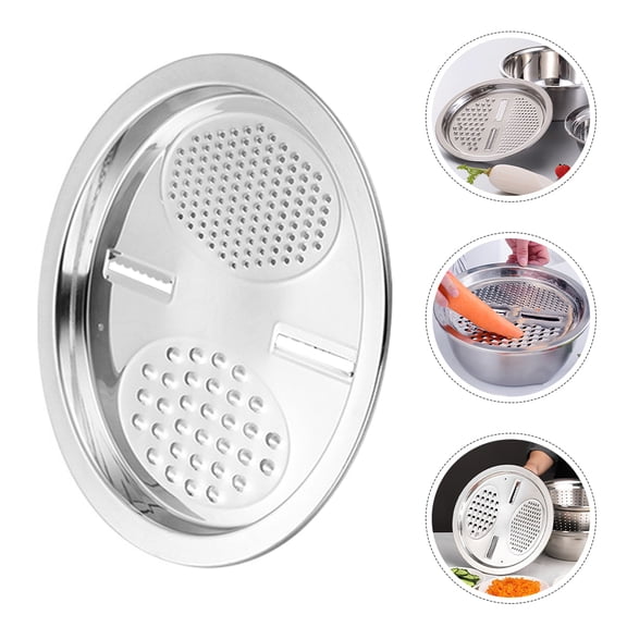 WHAMVOX 2pcs Stainless Steel Grater And Slicer For Kitchen 28cm Versatile Vegetable Cutter Cheese Shredder Dishwasher Safe Potato Slicer