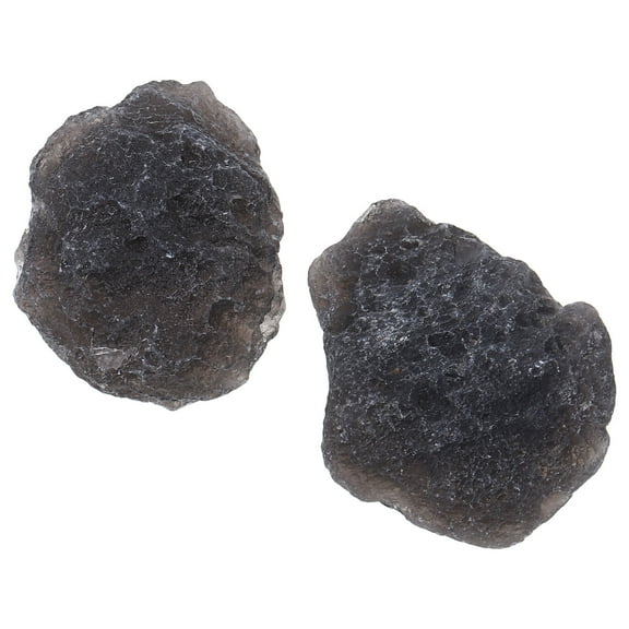 WHAMVOX 2pcs Stone Cluster Rough Stone Specimen Meteorolite Science Ornament Rough Stone Cluster Table Decoration Classroom Teaching Specimen