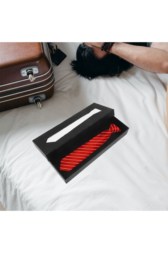 2pcs Tie Boxes Men Necktie Organization Boxes Travel And Gift Giving Boxes Dress Tie Gift Boxes Neckties Boxes Men Ties Gift Boxes For Stylish Gentlemen