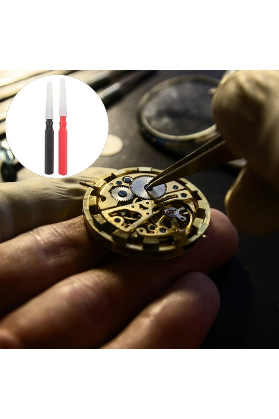 2pcs Watch Repairing Tools Watch Lubricant Oiler Pens Tools Random Color