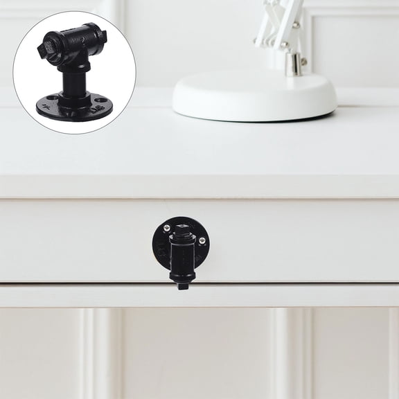 WHAMVOX 2pcs Water Pipe Shape Handle Vintage Style Wardrobe Pull Handle Stylish Vintage Door Handle