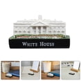 thumbnail image 1 of WHAMVOX 2pcs White House Resin Statue Mini Realistic Dc Architectural Model Desk Display Model Ideal For Home Decor, 1 of 8