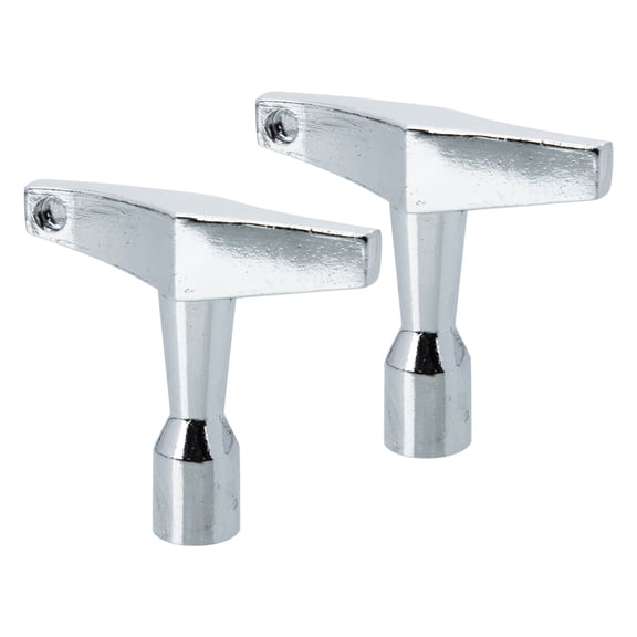 WHAMVOX 2pcs Zinc Alloy Premium Drum Keys Drum Set Wrenches Drum Tuning Keys Silver