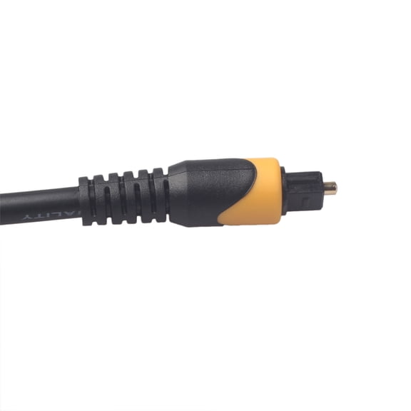 DECORNIJIA Fiber Optic Audio Cable Black 1Set 118Inch Long For Optical Signal Transmission