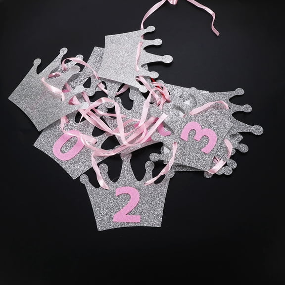 WHAMVOX 3 M Birthday Party Latte Flowers Photo Bunting Banner