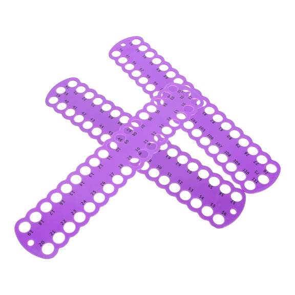WHAMVOX 3 PCS Organizer Cross Embroidery Thread Finishing Board 30.00X6.00X0.20CM Violet