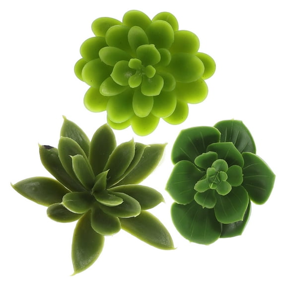 SEWCHICS Photo Props Succulent Twig Simulated Succulent Sticks Green 3PCS Home Decoration