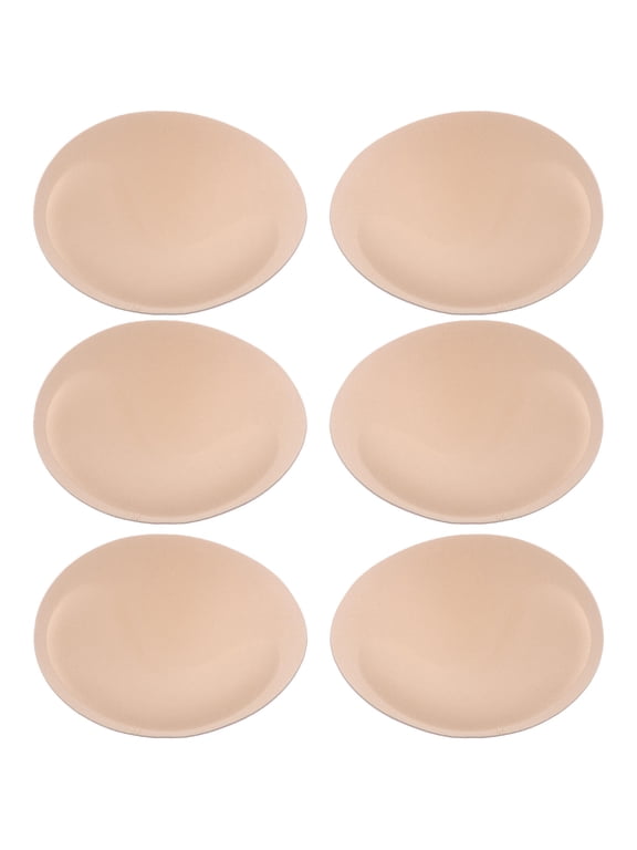 3 Pairs Bra Sponge Pads for Yoga and Evening Gown, Chest Filling Push-Up Sticky Inserts