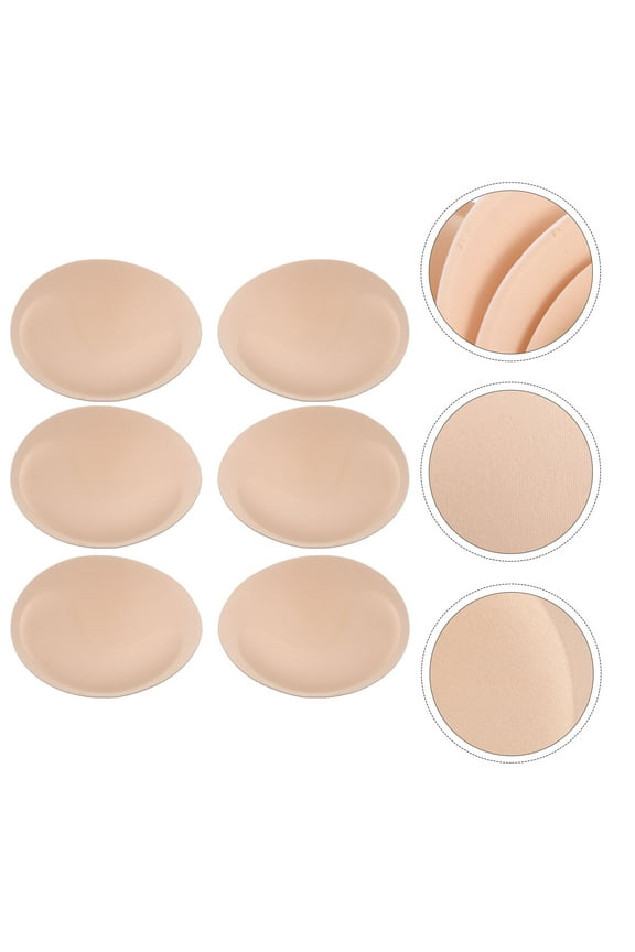 Adhesive Bras Shaper Bra Pad Inserts Milk Silk Knitted Fabric 3 Pairs