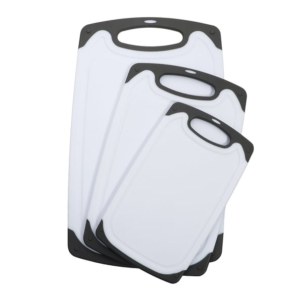 WHAMVOX  3 Pcs Anti-slip Fruit Cutting Board Boards Kitchen Chopping