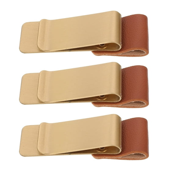 WHAMVOX 3 Pcs Binder Clip Cute Paper Clips Bill Folder Office 7X2.3X1.1cm