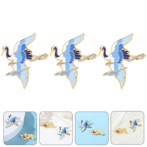 WHAMVOX 3 Pcs Brooch Buttons Rhinestone Pins and Brooches Lapel for Men Boutonniere Has Bride