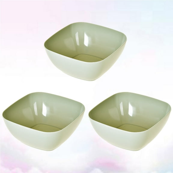 WHAMVOX 3 Pcs Candy Fruit Dish Simple and Fashionable Design Size 1 Green