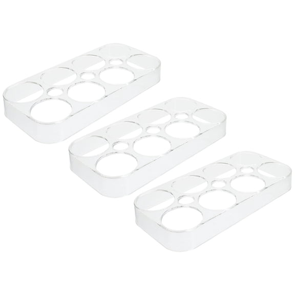 LITINKIMI 3-Pack Compact PP Storage Racks 6.88x3.34x0.79in Fridge Organizer for Kitchen and Home Use