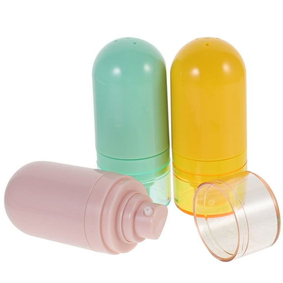 WHAMVOX 3-Pack Travel Size Empty Bottles Set for Shampoo, Conditioner, Spray, and Lotion - Refillable, Leak-Proof