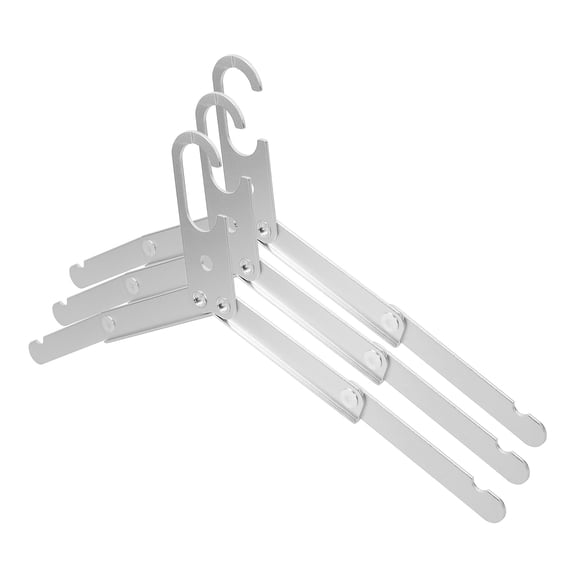 WHAMVOX  3 Pcs Folding Travel Hangers Foldable with Clips Drying Hotel Clothes