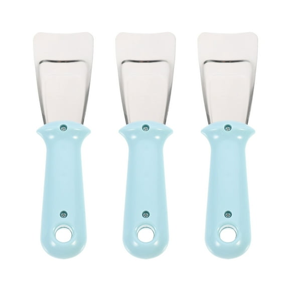 WHAMVOX  3 Pcs Defrosting Spatula Deicing Shovel Ice Small Blue Pp Stainless Steel 7X5X3CM