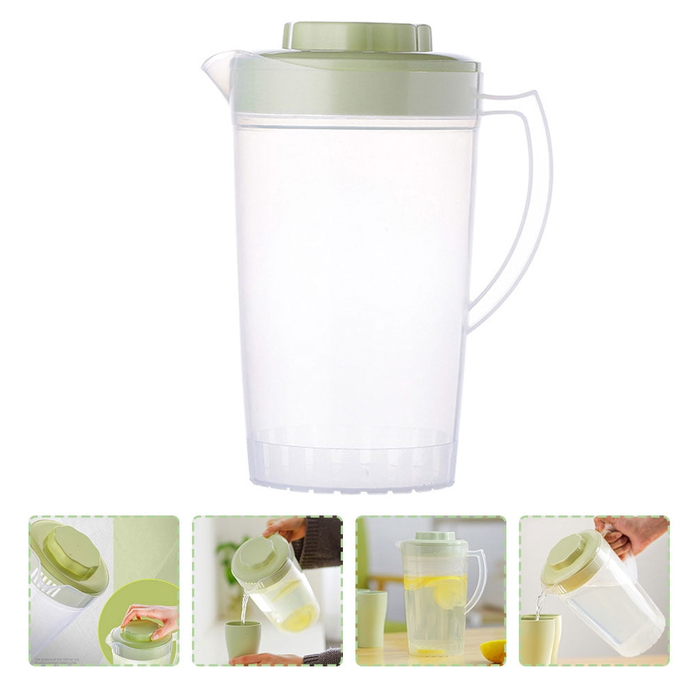 WHAMVOX 3 Pcs Ice Water Pot Iced Tea Pitcher Container with Lid Green ...