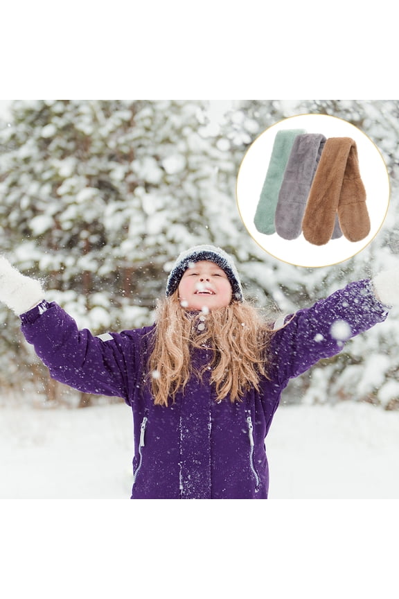 3 Pcs Scarf Kids Warm Collar Winter Knit Scarves Baby Toddler