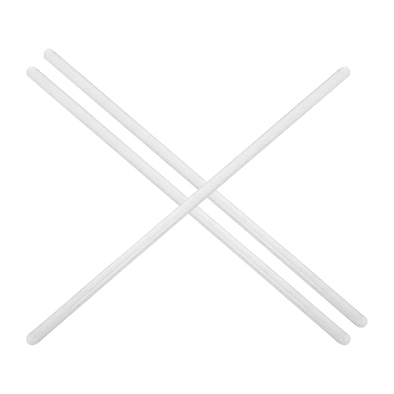 WHAMVOX 3 Pcs Lab Glass Rod Stirring Rod Polished Stirring Rod Size 2