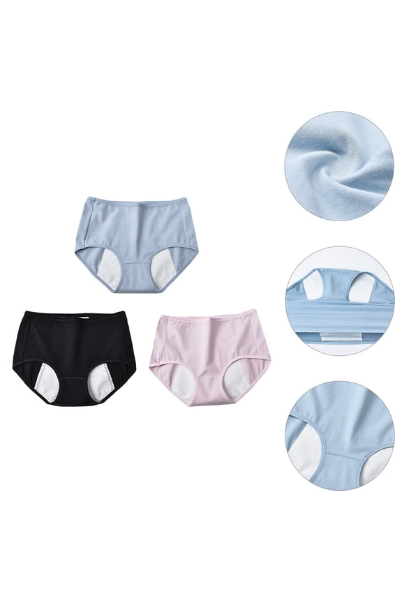 Breathable Menstrual Pants Women 3Pcs XL