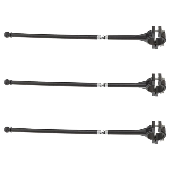 LITINKIMI 3-Pack Black Fiberglass Handlebar Flag Poles for Bikes, Ideal for Cycling, Hiking, Camping Accessories