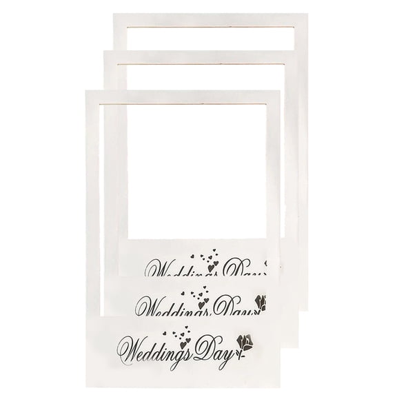WHAMVOX 3 Pcs Party Wedding Decorations Couple Photo Frame Booth Nurse