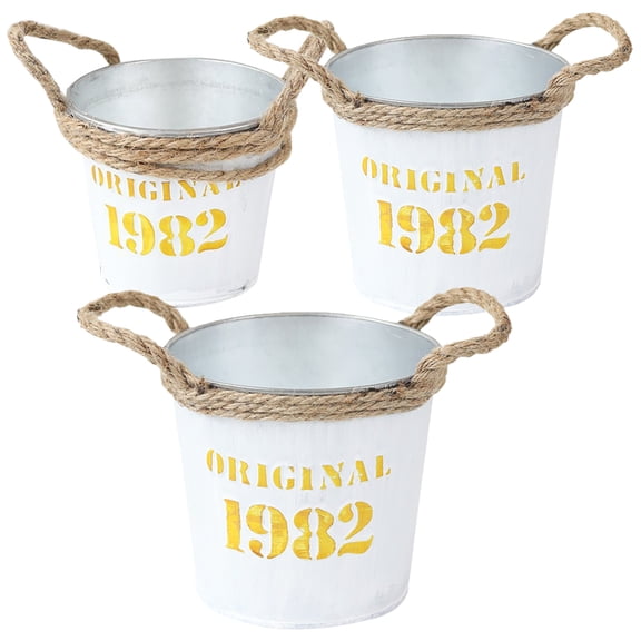 WHAMVOX Set of 3 , 14x14x13cm, Decorative Office and Home Pots for Indoor Plants