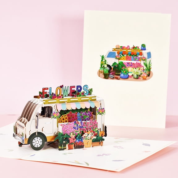 FESTFENDS Birthday Greeting Ideas Three-Dimensional Card Writing 3Pcs