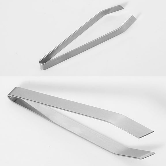 COMPUKAS 3-Piece Slant Fish Bone Tweezers Set Stainless Steel Kitchen Tool for Removing Pig Hair and Fish Bones