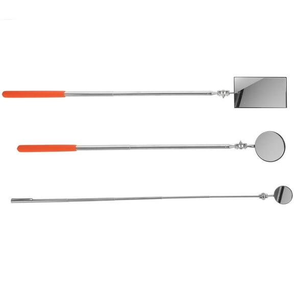 WHAMVOX 3 Pcs Rotating Mirror Telescopic Detection Tool Screw Retrieval Wrench