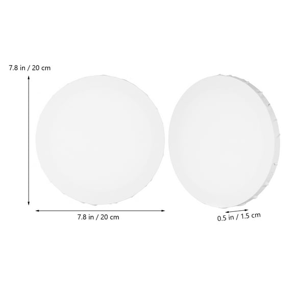 WHAMVOX 3 Pcs Round Canvases for Painting Oil Frame DIY Panels