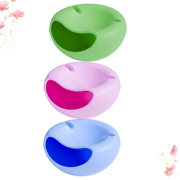 WHAMVOX  3 Pcs Snack Tray Practical Phone Holder for Eating